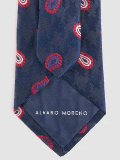 Corbatas|Corbatas-Alvaro Moreno CORBATA JACQUARD MF Azul Marino