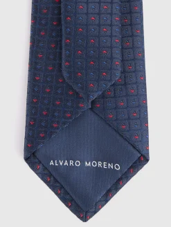 Corbatas|Corbatas-Alvaro Moreno CORBATA JACQUARD MF Azul Marino