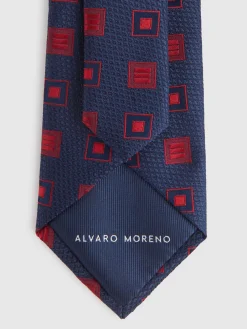 Corbatas|Corbatas-Alvaro Moreno CORBATA JACQUARD MF Azul Marino