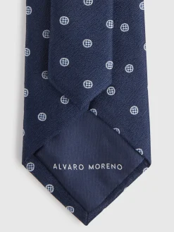 Corbatas|Corbatas-Alvaro Moreno CORBATA JACQUARD MF Azul Marino