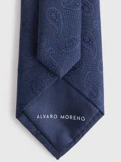 Corbatas|Corbatas-Alvaro Moreno CORBATA JACQUARD MF Azul Marino