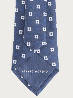 Corbatas|Corbatas-Alvaro Moreno CORBATA JACQUARD MF Azul Marino