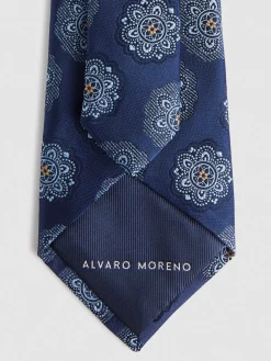 Corbatas|Corbatas-Alvaro Moreno CORBATA JACQUARD MF Azul Marino