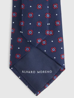 Corbatas|Corbatas-Alvaro Moreno CORBATA JACQUARD MF Azul Marino