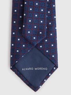 Corbatas|Corbatas-Alvaro Moreno CORBATA JACQUARD MF Azul Marino