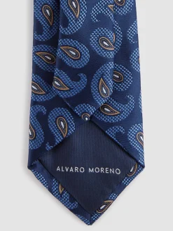 Corbatas|Corbatas-Alvaro Moreno CORBATA JACQUARD MF Azul Marino