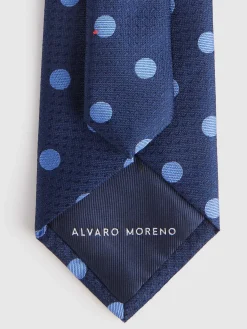Corbatas|Corbatas-Alvaro Moreno CORBATA JACQUARD MF Azul Marino