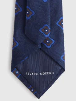 Corbatas|Corbatas-Alvaro Moreno CORBATA JACQUARD MF Azul Marino