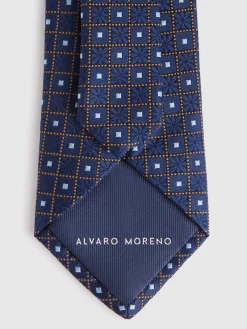 Corbatas|Corbatas-Alvaro Moreno CORBATA JACQUARD MF Azul Marino