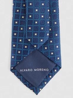 Corbatas|Corbatas-Alvaro Moreno CORBATA JACQUARD MF Azul Marino