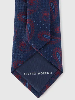 Corbatas|Corbatas-Alvaro Moreno CORBATA JACQUARD MF Azul Marino