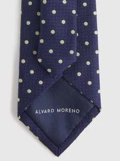 Corbatas|Corbatas-Alvaro Moreno CORBATA JACQUARD MF Azul Marino