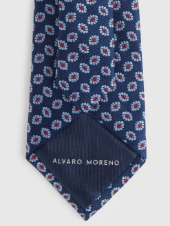Corbatas|Corbatas-Alvaro Moreno CORBATA JACQUARD MF Azul Marino