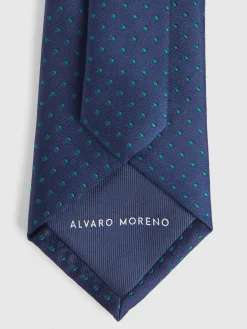 Corbatas|Corbatas-Alvaro Moreno CORBATA JACQUARD MF Azul Marino