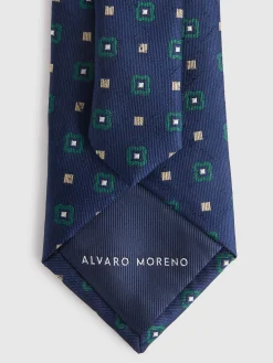 Corbatas|Corbatas-Alvaro Moreno CORBATA JACQUARD MF Azul Marino