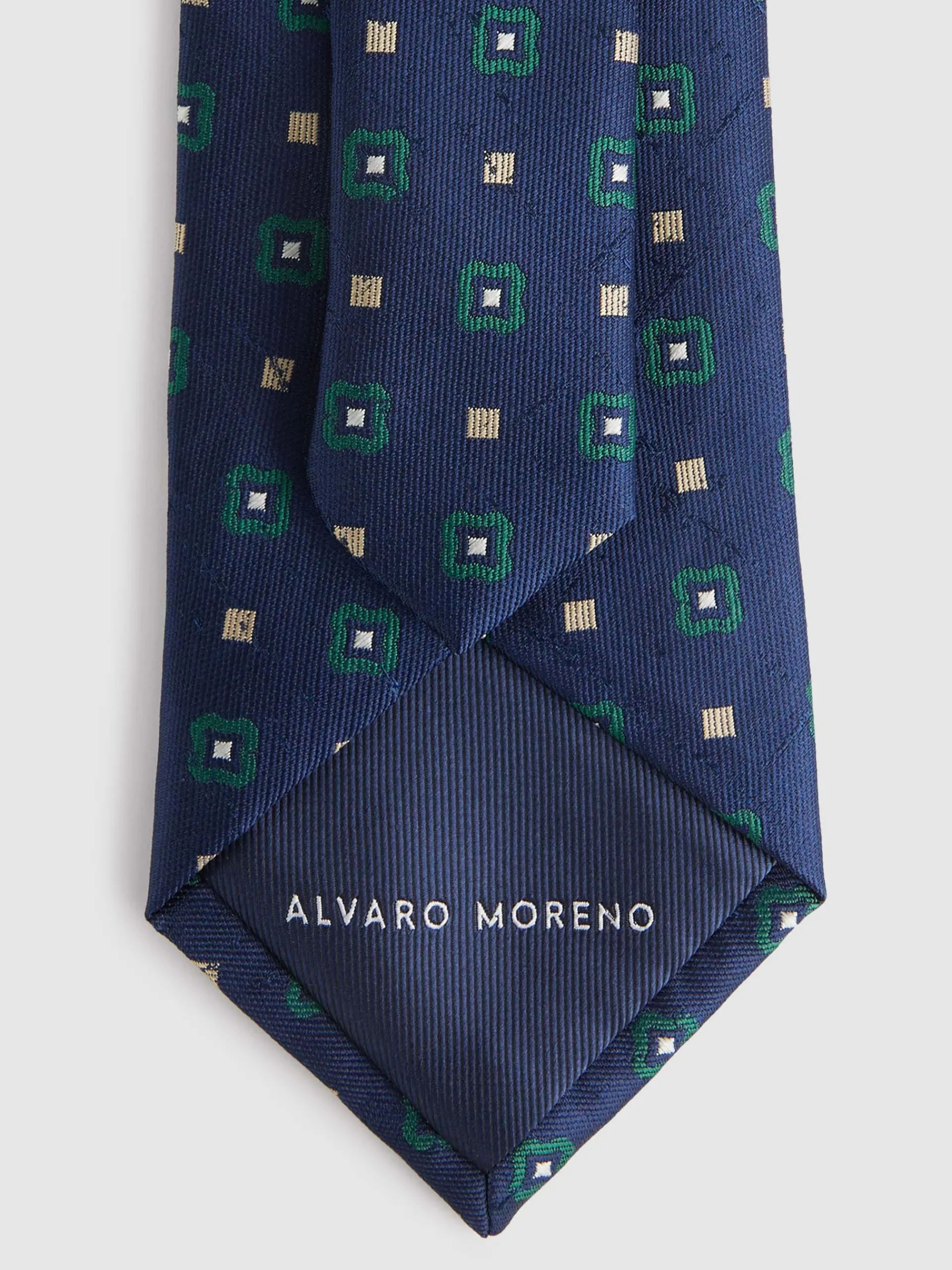 Corbatas|Corbatas-Alvaro Moreno CORBATA JACQUARD MF Azul Marino