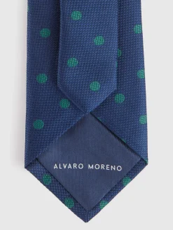 Corbatas|Corbatas-Alvaro Moreno CORBATA JACQUARD MF Azul Marino