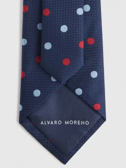 Corbatas|Corbatas-Alvaro Moreno CORBATA JACQUARD MF Azul Marino