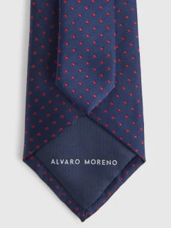 Corbatas|Corbatas-Alvaro Moreno CORBATA JACQUARD MF Azul Marino