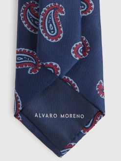 Corbatas|Corbatas-Alvaro Moreno CORBATA JACQUARD MF Azul Marino
