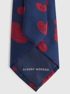 Corbatas|Corbatas-Alvaro Moreno CORBATA JACQUARD MF Azul Marino