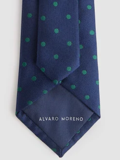 Corbatas|Corbatas-Alvaro Moreno CORBATA JACQUARD MF Azul Marino