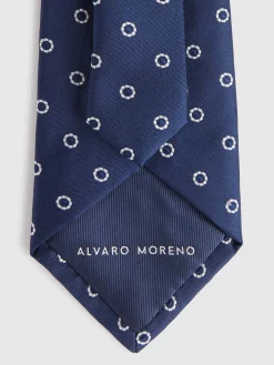 Corbatas|Corbatas-Alvaro Moreno CORBATA JACQUARD MF Azul Marino