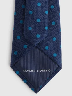 Corbatas|Corbatas-Alvaro Moreno CORBATA JACQUARD MF Azul Marino