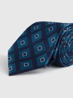 Corbatas|Corbatas-Alvaro Moreno CORBATA JACQUARD MF Azul Marino