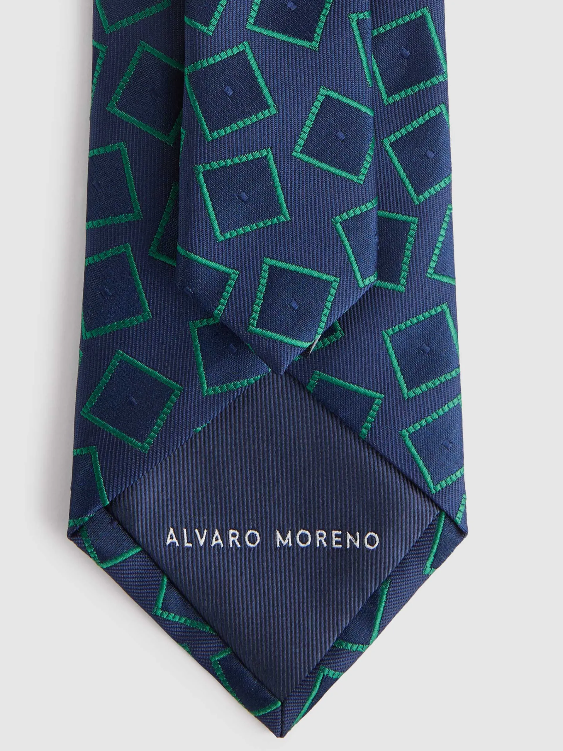 Corbatas|Corbatas-Alvaro Moreno CORBATA JACQUARD MF Azul Marino