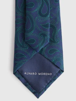 Corbatas|Corbatas-Alvaro Moreno CORBATA JACQUARD MF Azul Marino