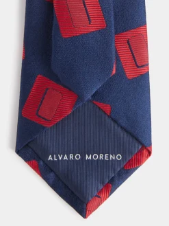 Corbatas|Corbatas-Alvaro Moreno CORBATA JACQUARD MF Azul Marino