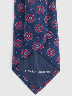 Corbatas|Corbatas-Alvaro Moreno CORBATA JACQUARD MF Azul Marino