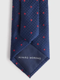 Corbatas|Corbatas-Alvaro Moreno CORBATA JACQUARD MF Azul Marino