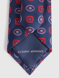 Corbatas|Corbatas-Alvaro Moreno CORBATA JACQUARD MF Azul Marino