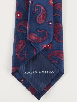 Corbatas|Corbatas-Alvaro Moreno CORBATA JACQUARD MF Azul Marino