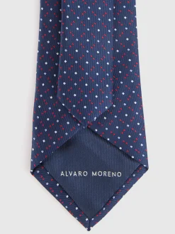 Corbatas|Corbatas-Alvaro Moreno CORBATA JACQUARD MF Azul Marino