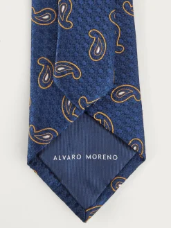 Corbatas|Corbatas-Alvaro Moreno CORBATA JACQUARD MF Azul Marino