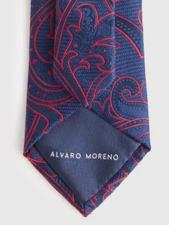 Corbatas|Corbatas-Alvaro Moreno CORBATA JACQUARD MF Azul Marino