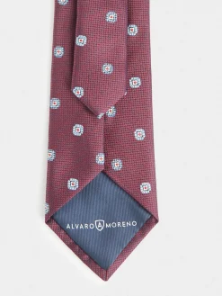 Corbatas|Corbatas-Alvaro Moreno CORBATA JACQUARD MF Burdeos