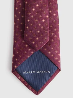 Corbatas|Corbatas-Alvaro Moreno CORBATA JACQUARD MF Burdeos