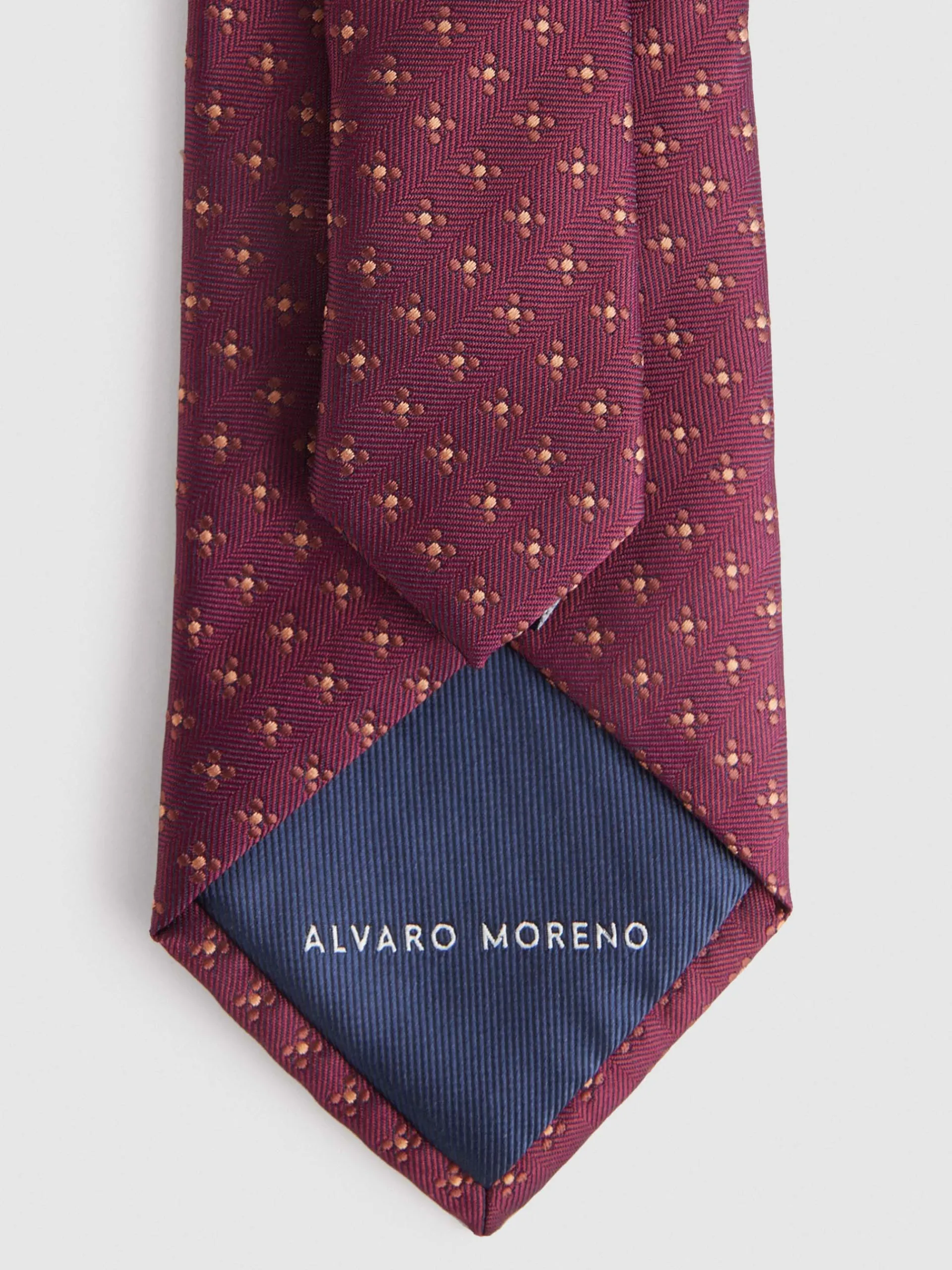 Corbatas|Corbatas-Alvaro Moreno CORBATA JACQUARD MF Burdeos