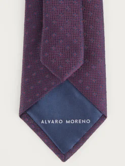 Corbatas|Corbatas-Alvaro Moreno CORBATA JACQUARD MF Burdeos