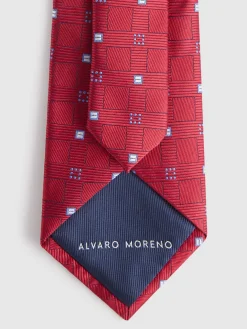 Corbatas|Corbatas-Alvaro Moreno CORBATA JACQUARD MF Rojo