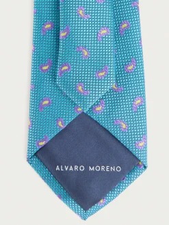 Corbatas|Corbatas-Alvaro Moreno CORBATA JACQUARD MF Turquesa