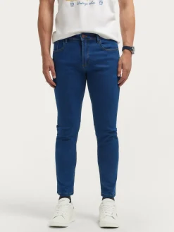 Vaqueros-Alvaro Moreno DENIM SLIM BASICO Azul
