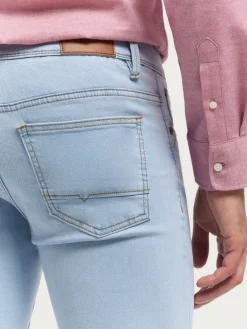 Vaqueros-Alvaro Moreno DENIM SLIM BASICO Celeste