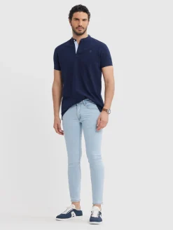 Vaqueros-Alvaro Moreno DENIM SLIM BASICO Celeste