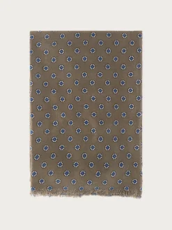 Foulares-Alvaro Moreno FOULARD PRINT MARRÓN Marrón