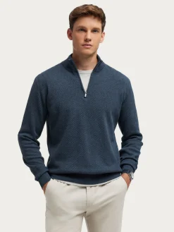 Jerséis-Alvaro Moreno JERSEY CREMALLERA Azul